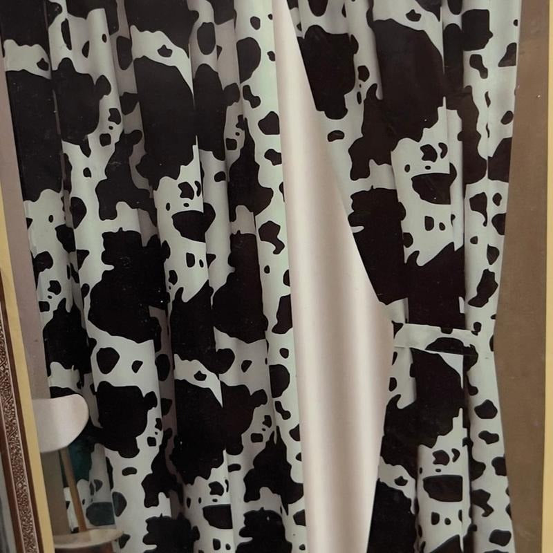 ZCurtain Set Black Cow - Adult & Kids T-Shirts, Sweatshirts & Hoodies apparel design preview 1