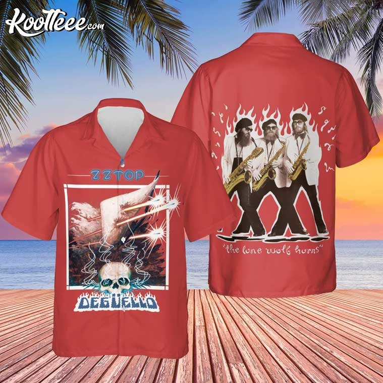 ZZ Top Deguello Rock Band Hawaiian - Adult & Kids T-Shirts, Sweatshirts & Hoodies apparel design preview 1