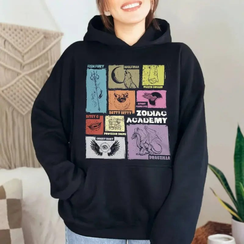 Zodiac Academy Characters Nickname Celestial Heirs - Adult & Kids T-Shirts, Sweatshirts & Hoodies apparel design preview 1