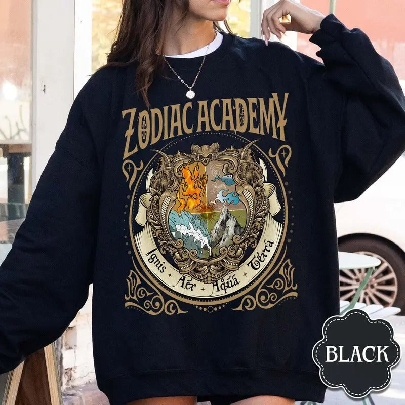 Zodiac Academy Celestial Heirs Band Terra Aer Ignis - Adult & Kids T-Shirts, Sweatshirts & Hoodies apparel design preview 1