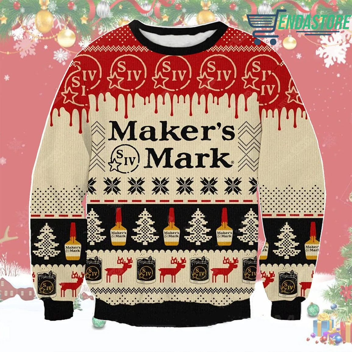 Fa la la la la Godzilla 3D Christmas Sweater - Holiday Gift product image 2
