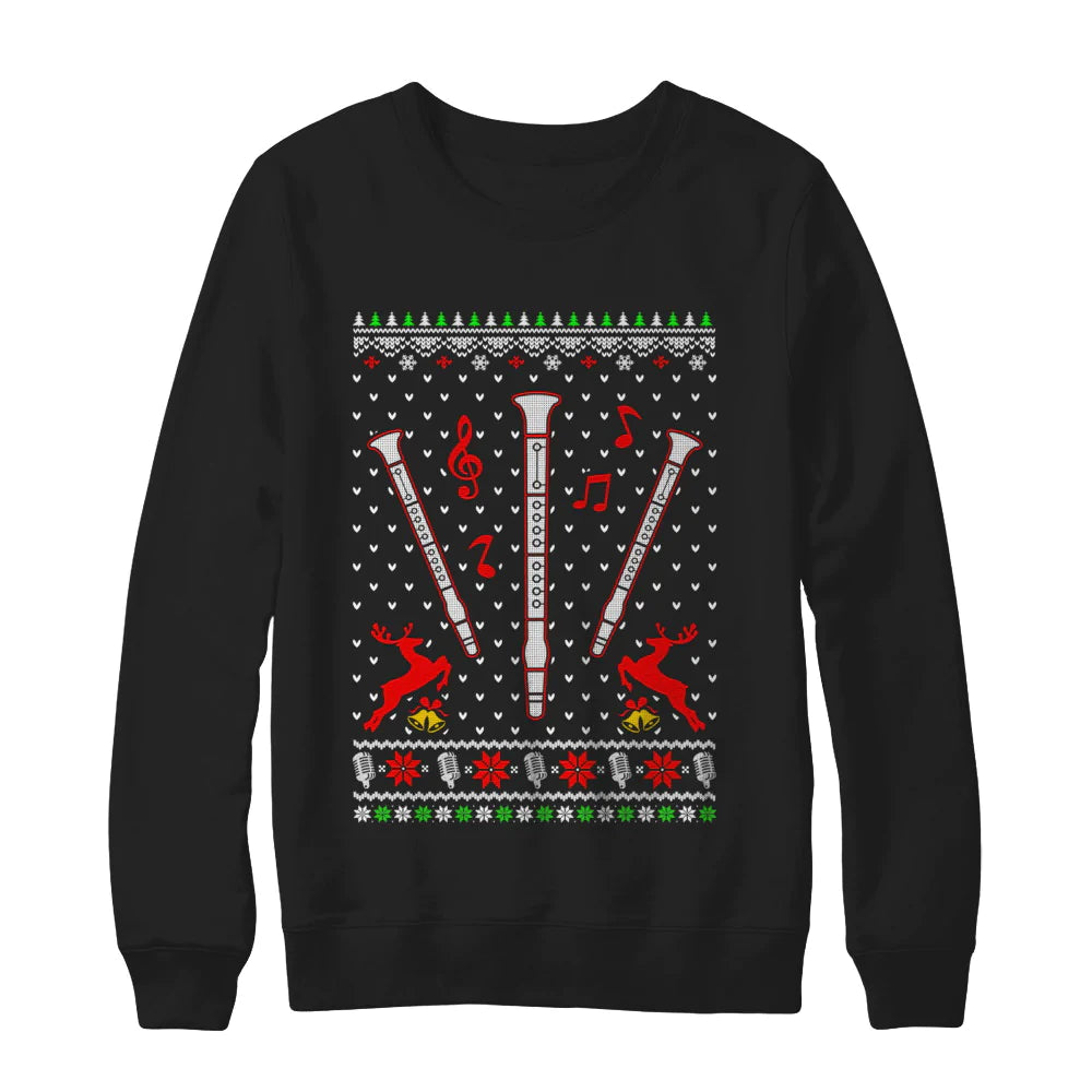 Santa clarinet Christmas Sweater - Holiday Gift product image 2