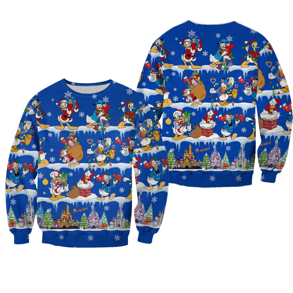 Duck pattern 3D Christmas Sweater - Holiday Gift product image 2