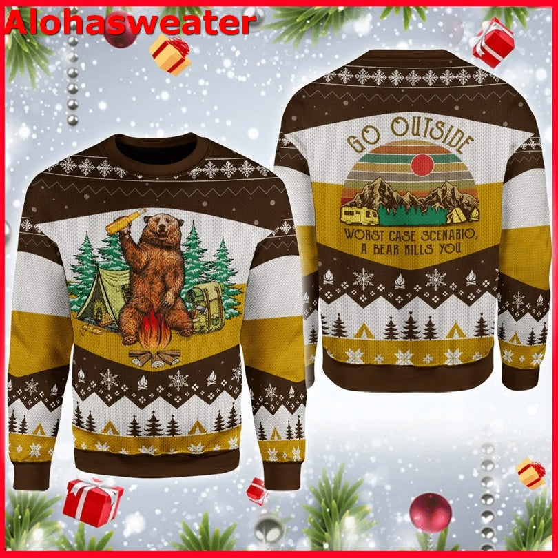Go Vegan Santa Ugly Christmas Sweater - Holiday Gift product image 5