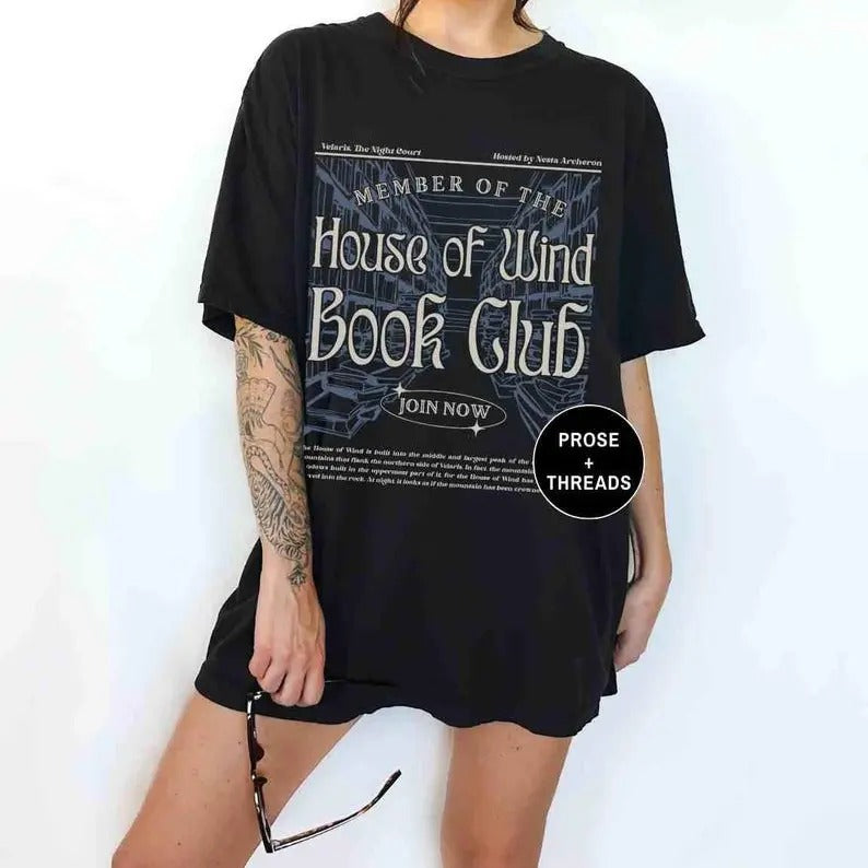 Acotar Velaris House Wind Book Club SJM Throne Glass - Adult & Kids T-Shirts, Sweatshirts & Hoodies apparel design preview 1