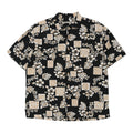 Batik Bay Floral Hawaiian Large Black Cotton - Adult & Kids T-Shirts, Sweatshirts & Hoodies apparel design preview 1