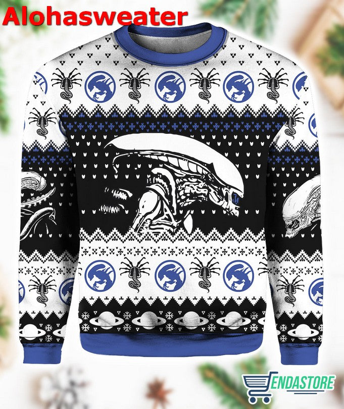Black cat pine tree star Christmas Sweater - Holiday Gift product image 4