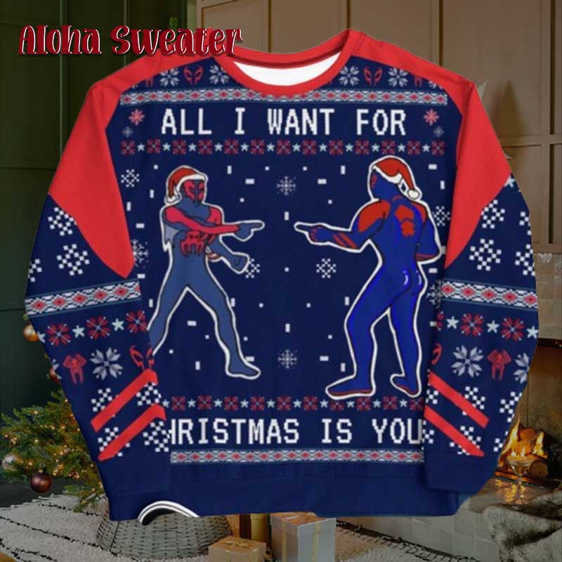 Amazing Spider Man Retro Suit Ugly Christmas Sweater - Holiday Gift product image 3