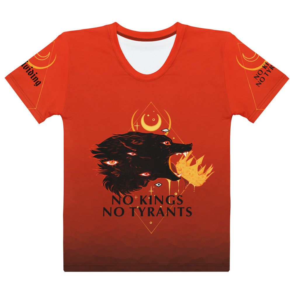 No Kings Tyrants Sublimation - Adult & Kids T-Shirts, Sweatshirts & Hoodies apparel design preview 1
