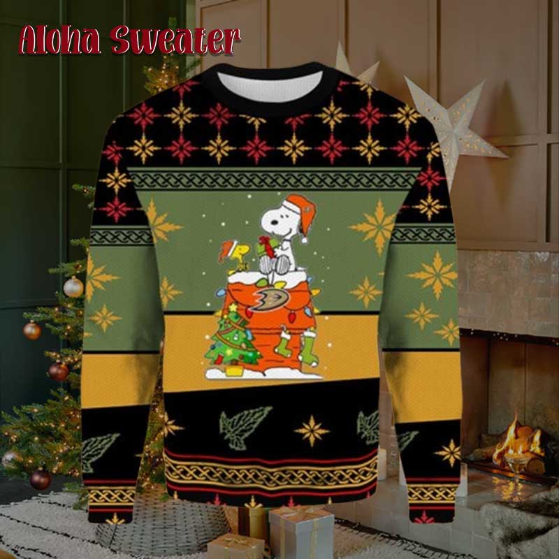 Avengers Peanuts Snoopy Ugly Christmas Sweater - Holiday Gift product image 2