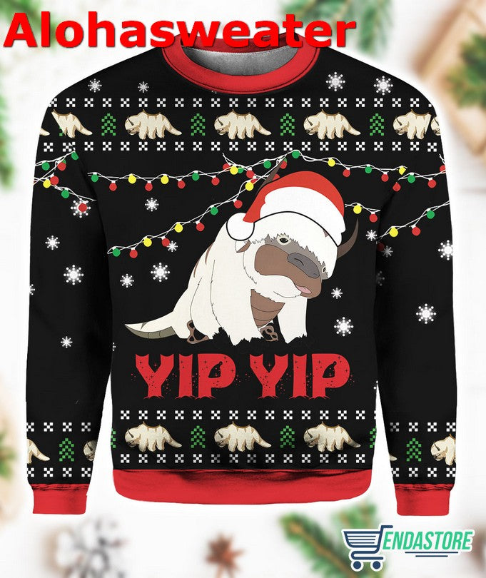 Appa Sky Bison yip yip Ugly Christmas Sweater - Holiday Gift product image