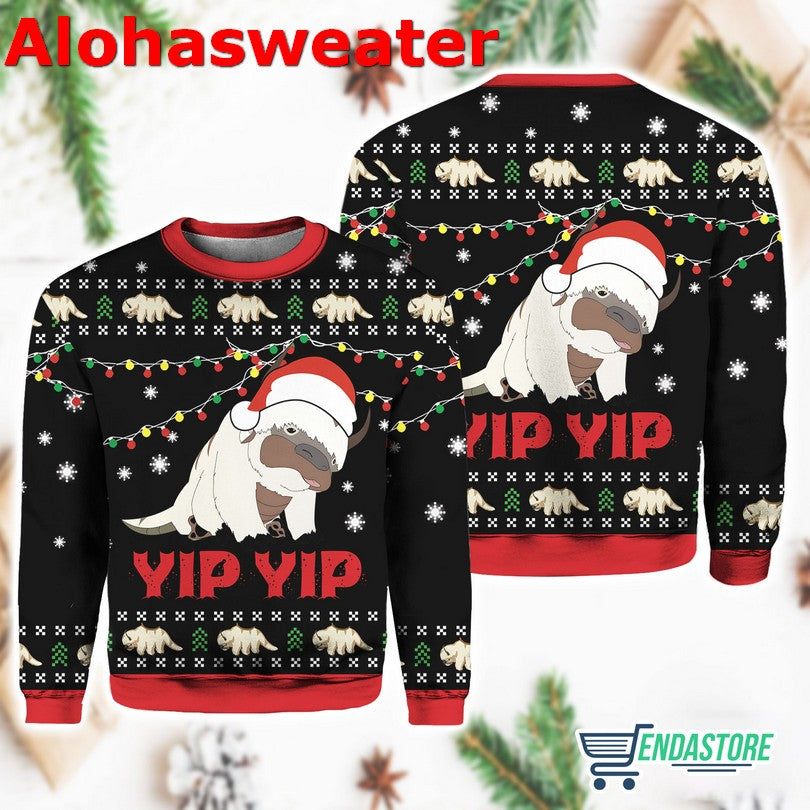 Appa Sky Bison yip yip Ugly Christmas Sweater - Holiday Gift product image 3