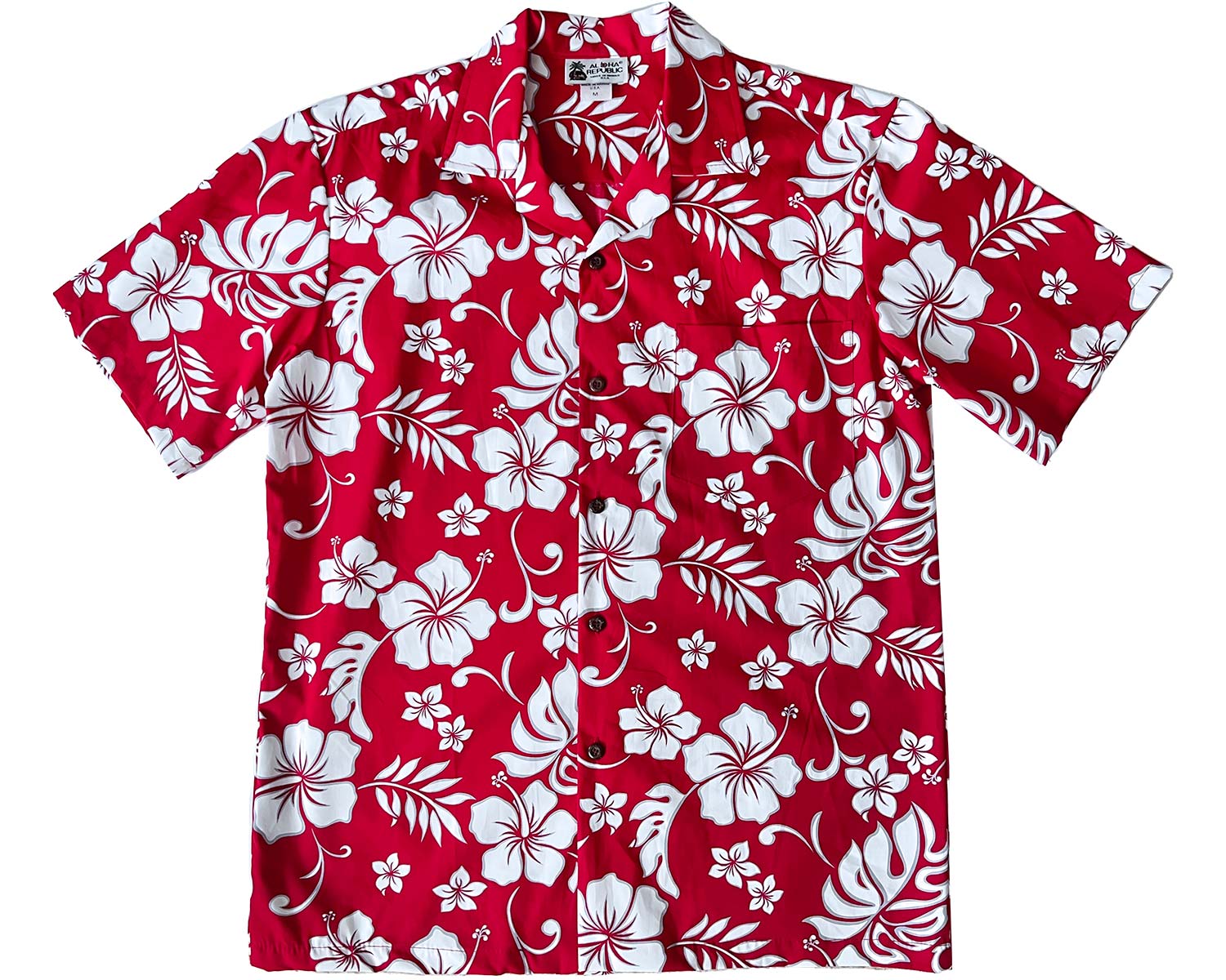 Hibiscus Party Red Aloha Republic 1.311.000₫ - Adult & Kids T-Shirts, Sweatshirts & Hoodies apparel design preview 1