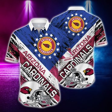 Arizona Cardinals All-American Stars Hawaiian - Adult & Kids T-Shirts, Sweatshirts & Hoodies apparel design preview 1