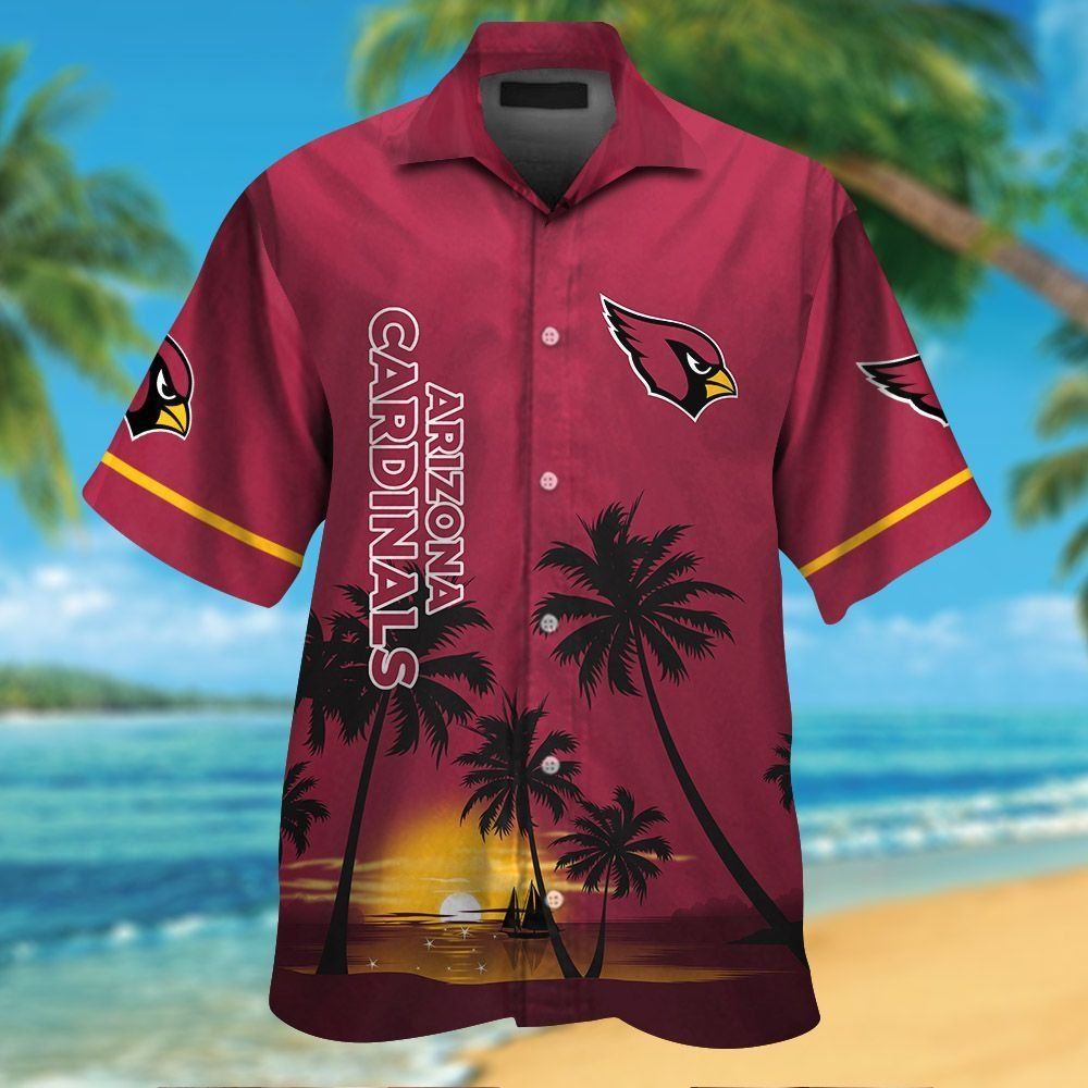 Arizona Cardinals Exclusive Design Hawaiian Tropical - Adult & Kids T-Shirts, Sweatshirts & Hoodies apparel design preview 1