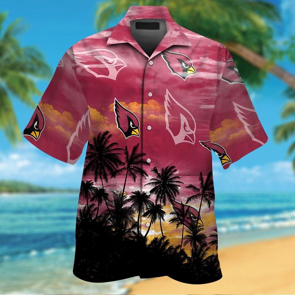 Arizona Cardinals Hawaiian Design Tropical Short - Adult & Kids T-Shirts, Sweatshirts & Hoodies apparel design preview 1