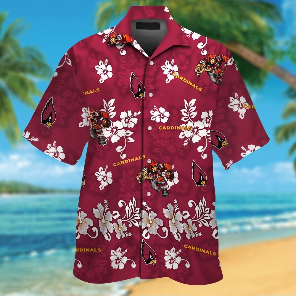 Arizona Cardinals Hawaiian Elegance Short Sleeve - Adult & Kids T-Shirts, Sweatshirts & Hoodies apparel design preview 1
