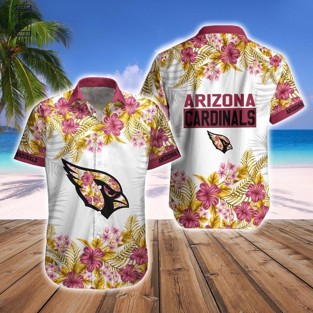 Arizona Cardinals Hawaiian Short Combo Tropical - Adult & Kids T-Shirts, Sweatshirts & Hoodies apparel design preview 1