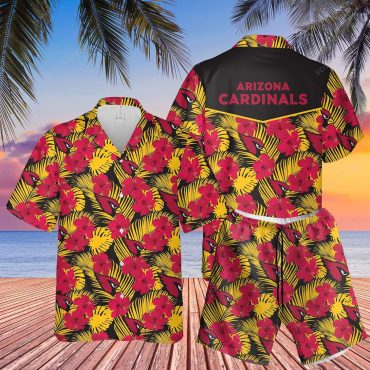 Arizona Cardinals Hibiscus Paradise Hawaiian - Adult & Kids T-Shirts, Sweatshirts & Hoodies apparel design preview 1