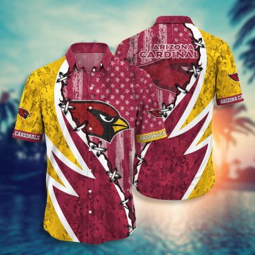 Arizona Cardinals Patriotic Surge Hawaiian - Adult & Kids T-Shirts, Sweatshirts & Hoodies apparel design preview 1