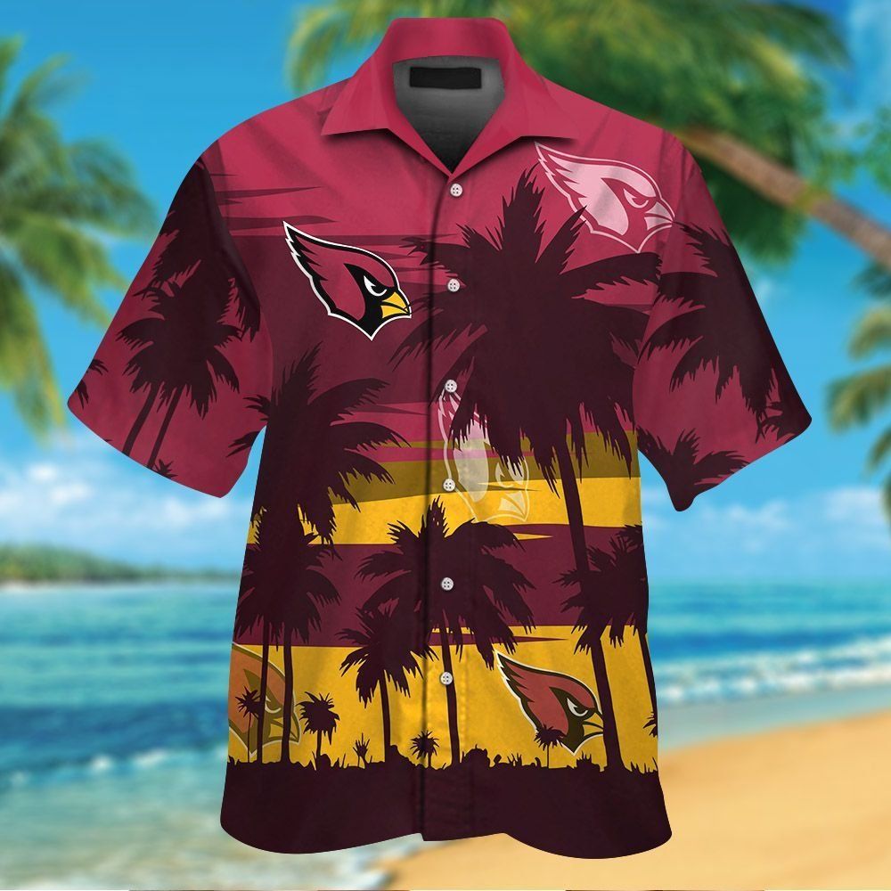 Arizona Cardinals Tropical Hawaiian Short Sleeve - Adult & Kids T-Shirts, Sweatshirts & Hoodies apparel design preview 1