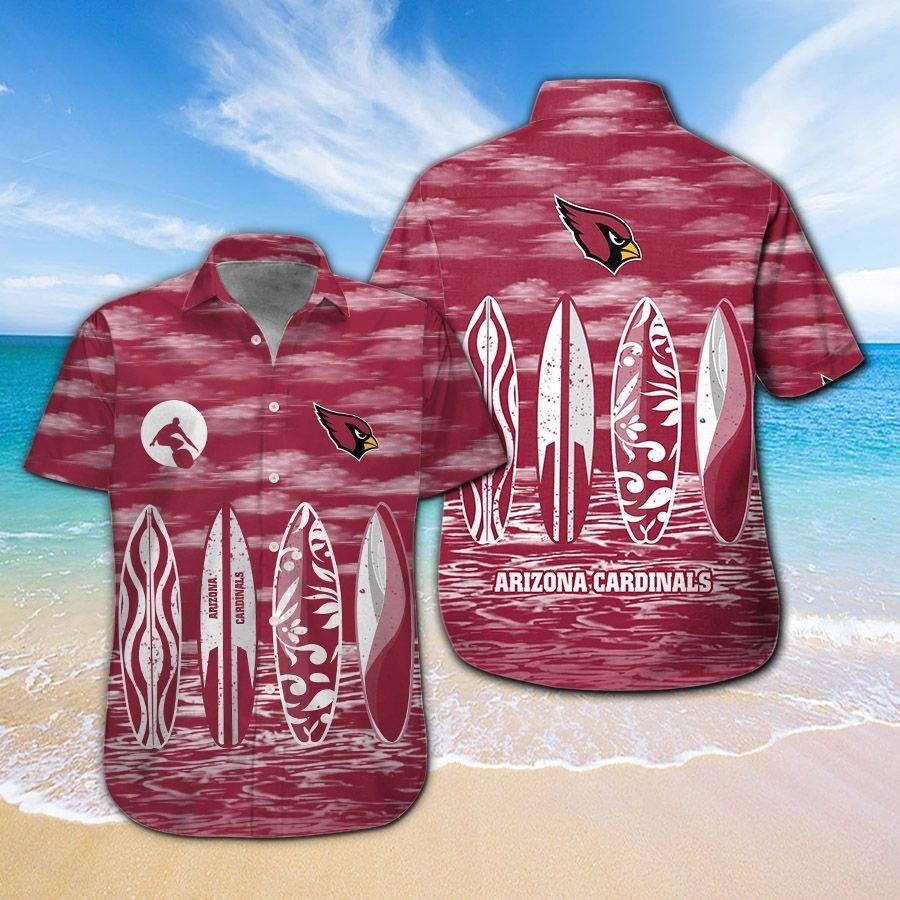 Arizona Cardinals Tropical Hawaiian Short Sleeve - Adult & Kids T-Shirts, Sweatshirts & Hoodies apparel design preview 1