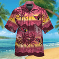Arizona Cardinals Tropical Short Sleeve Hawaiian - Adult & Kids T-Shirts, Sweatshirts & Hoodies apparel design preview 1