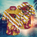 Arizona Cardinals Tropical Stripes Hawaiian - Adult & Kids T-Shirts, Sweatshirts & Hoodies apparel design preview 1