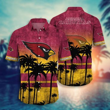 Arizona Cardinals Tropical Sunset Hawaiian - Adult & Kids T-Shirts, Sweatshirts & Hoodies apparel design preview 1