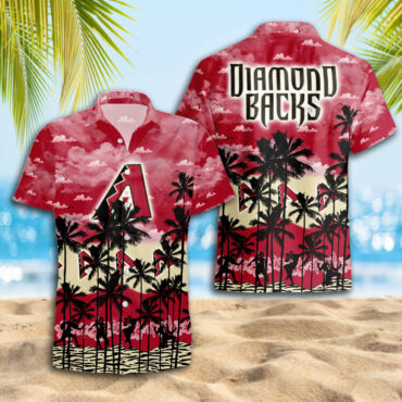 Arizona Diamondbacks Sunset Oasis Hawaiian - Adult & Kids T-Shirts, Sweatshirts & Hoodies apparel design preview 1