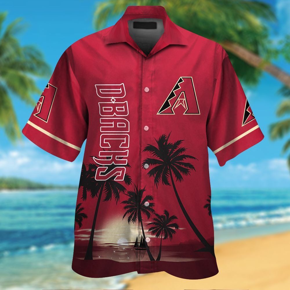 Arizona Diamondbacks Unique Hawaiian Tropical Short - Adult & Kids T-Shirts, Sweatshirts & Hoodies apparel design preview 1