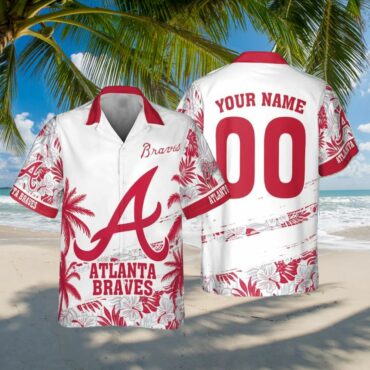Atlanta Braves Personalized Palms Hawaiian - Adult & Kids T-Shirts, Sweatshirts & Hoodies apparel design preview 1