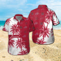 Atlanta Braves Tropical Hawaiian Short Sleeve Button - Adult & Kids T-Shirts, Sweatshirts & Hoodies apparel design preview 1