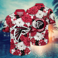 Atlanta Falcons Floral Passion Hawaiian - Adult & Kids T-Shirts, Sweatshirts & Hoodies apparel design preview 1