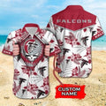Atlanta Falcons Floral Skull Custom Hawaiian - Adult & Kids T-Shirts, Sweatshirts & Hoodies apparel design preview 1
