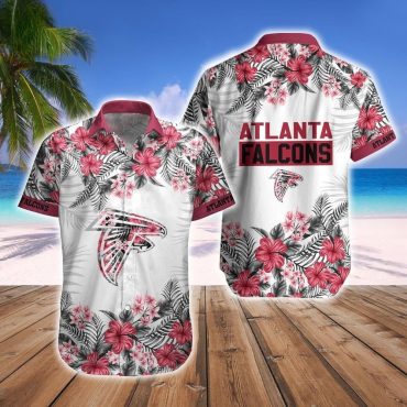 Atlanta Falcons Floral Vibes Hawaiian - Adult & Kids T-Shirts, Sweatshirts & Hoodies apparel design preview 1