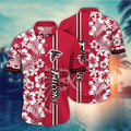 Atlanta Falcons Hibiscus Stripes Hawaiian - Adult & Kids T-Shirts, Sweatshirts & Hoodies apparel design preview 1