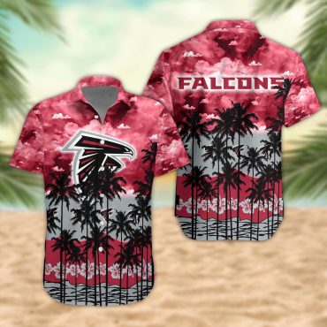 Atlanta Falcons Palm Trees Sunset Hawaiian - Adult & Kids T-Shirts, Sweatshirts & Hoodies apparel design preview 1