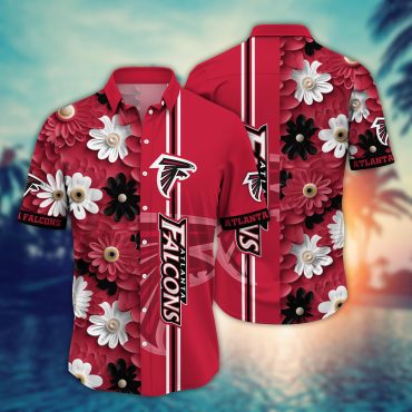 Atlanta Falcons Tropical Vibes Hawaiian - Adult & Kids T-Shirts, Sweatshirts & Hoodies apparel design preview 1