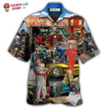 Auto Mechanic Retro Car Hawaiian Trendy Aloha - Adult & Kids T-Shirts, Sweatshirts & Hoodies apparel design preview 1