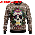 Awesome sugar skull Christmas Sweater - Holiday Gift product image