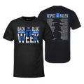 Back Blue Police Commemorative SIGNED - Adult & Kids T-Shirts, Sweatshirts & Hoodies apparel design preview 1