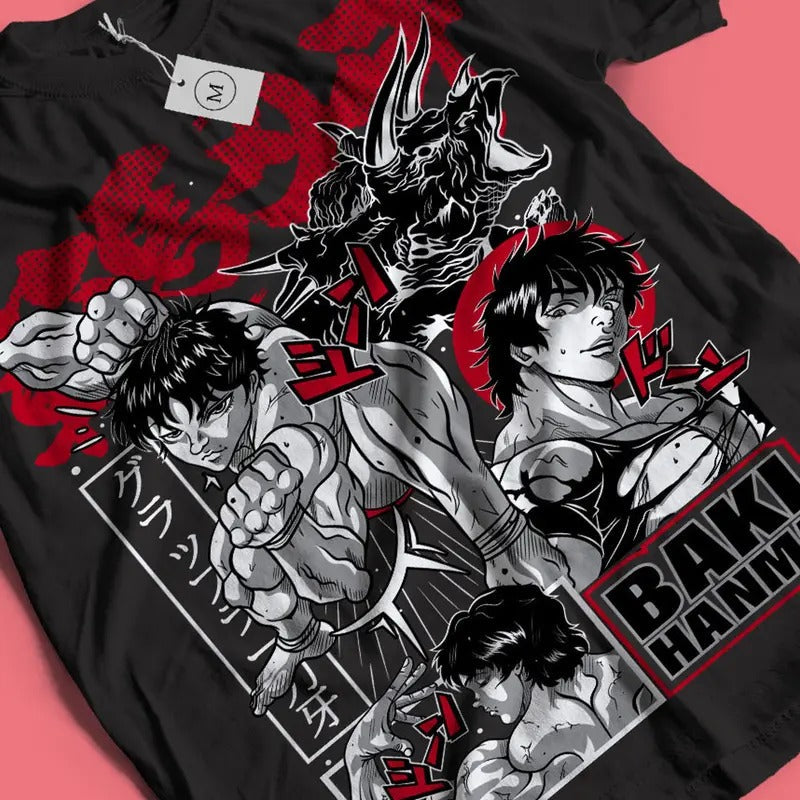 Baki Hanma Grappler Yujiro Manga Anime All Size - Adult & Kids T-Shirts, Sweatshirts & Hoodies apparel design preview 1