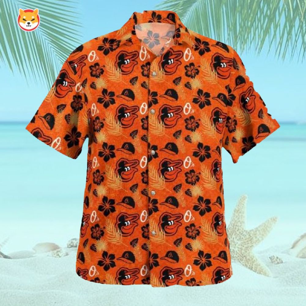 Baltimore Orioles Birdland And Flower Hawaiian - Adult & Kids T-Shirts, Sweatshirts & Hoodies apparel design preview 1