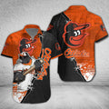 Baltimore Orioles Dynamic Hit Hawaiian - Adult & Kids T-Shirts, Sweatshirts & Hoodies apparel design preview 1