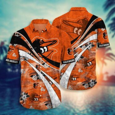 Baltimore Orioles Sunset Striker Hawaiian - Adult & Kids T-Shirts, Sweatshirts & Hoodies apparel design preview 1