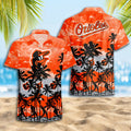 Baltimore Orioles Sunset Surf Hawaiian - Adult & Kids T-Shirts, Sweatshirts & Hoodies apparel design preview 1