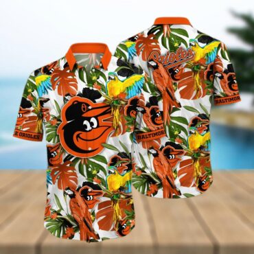 Baltimore Orioles Tropical Parrot Hawaiian - Adult & Kids T-Shirts, Sweatshirts & Hoodies apparel design preview 1