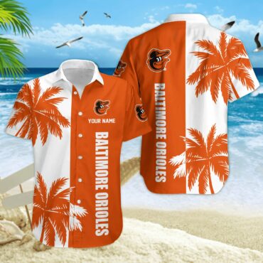 Baltimore Orioles Tropical Vibe Hawaiian - Adult & Kids T-Shirts, Sweatshirts & Hoodies apparel design preview 1