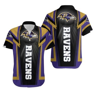 Baltimore Ravens Bold Victory Hawaiian - Adult & Kids T-Shirts, Sweatshirts & Hoodies apparel design preview 1